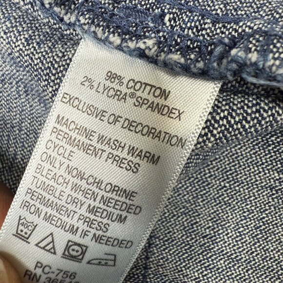 Izod Matchstick Petite Womens Size 16P Blue Straight Leg Denim Jeans - Picture 11 of 12